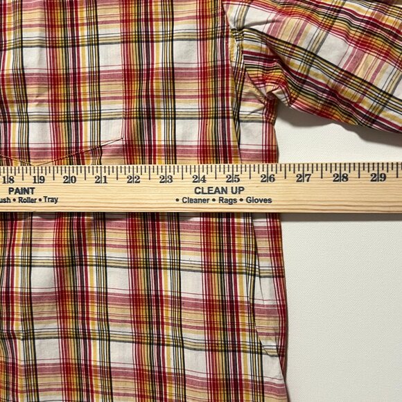 Gilyard MFG Shirt Long Sleeve Casual Plaid Button Down Red Men's size XXL 2XL - Picture 5 of 8
